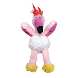 KONG Wild Knots Bird Dog Toy Miss Pink Flamingo